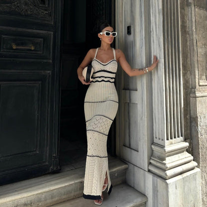 Dames Maxi Jurk Boho Stijl Sienna Bruin Zomerjurk - StudioMarella