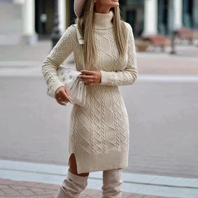 Dames Winterjurk Gebreid Warm en Comfortabel