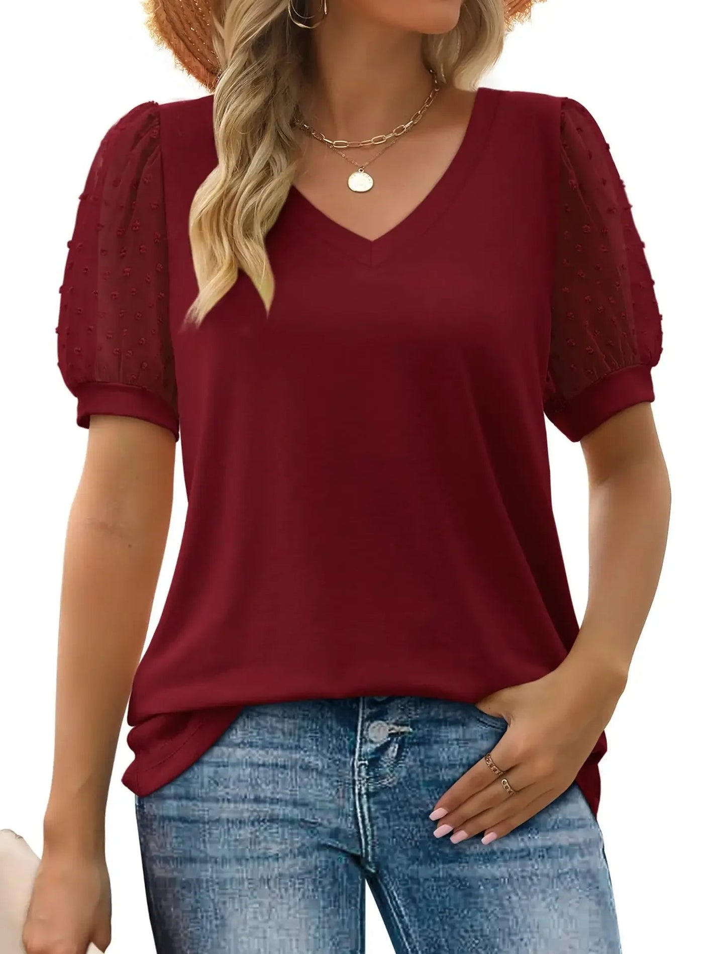 Dames Elegante V-Hals Top - Emma