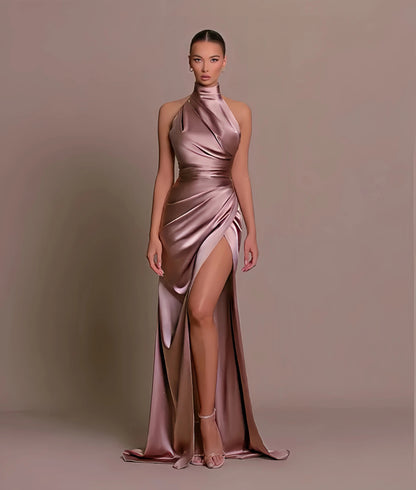 Dames Halter Maxi Avondjurk - Ariadne