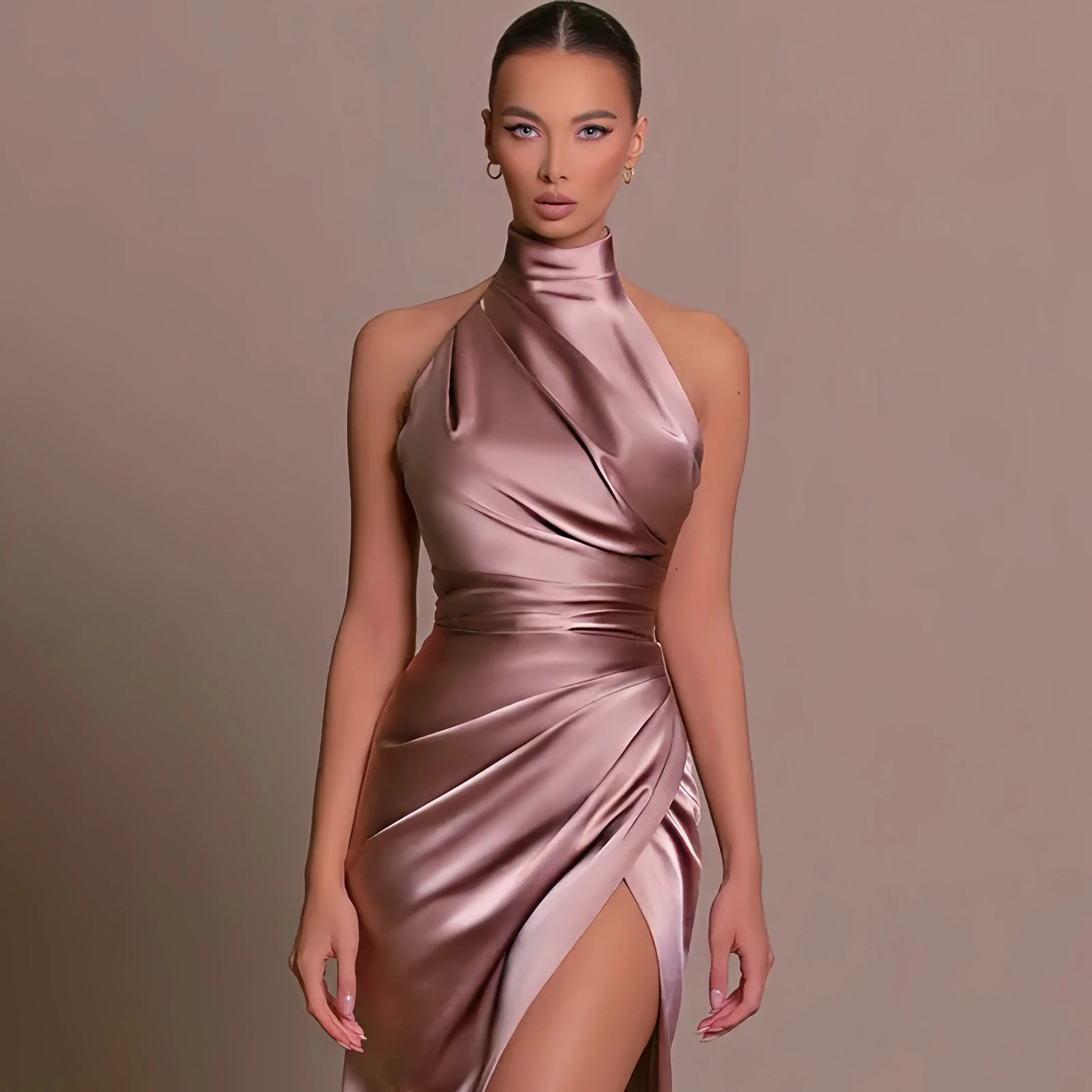 Dames Halter Maxi Avondjurk - Ariadne
