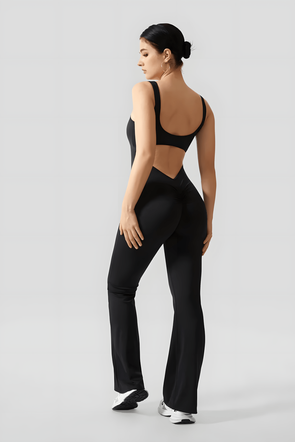 Dames Jumpsuit Elegante Avondkleding met Plooi en Band - StudioMarella