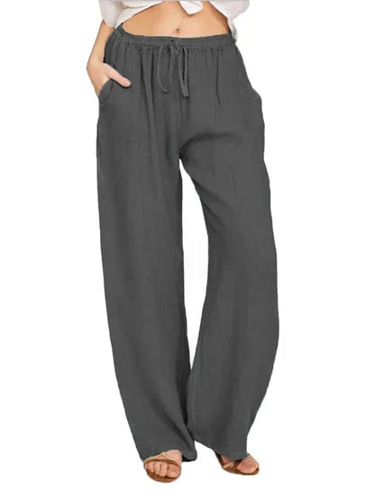 Katoenen Linnen Broek Zomerse Lichtgewicht Stijl - StudioMarella