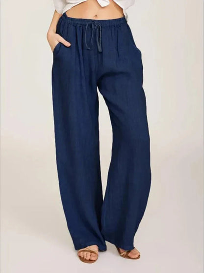 Katoenen Linnen Broek Zomerse Lichtgewicht Stijl