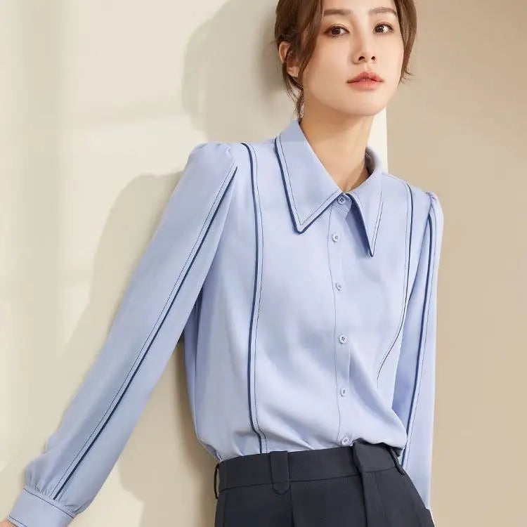 Lente Shirts Lange Mouw Voor Vrouw Casual Stijl - StudioMarella