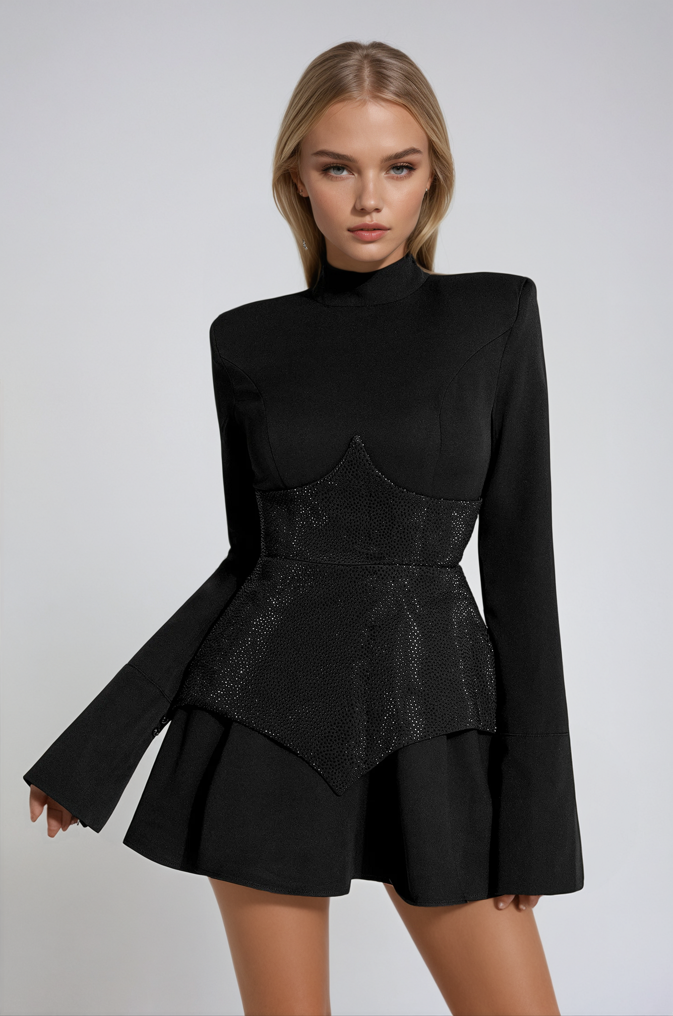 Dames Pailletten Mini Cocktail Jurk - Hannah