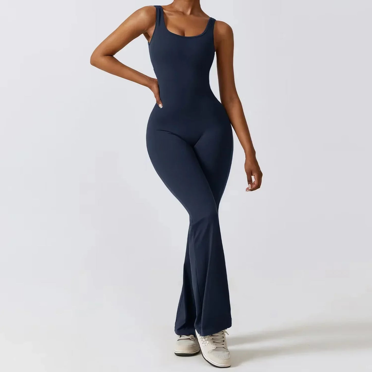 Dames Jumpsuit Racerback Stretch Elegante Zomerjurk