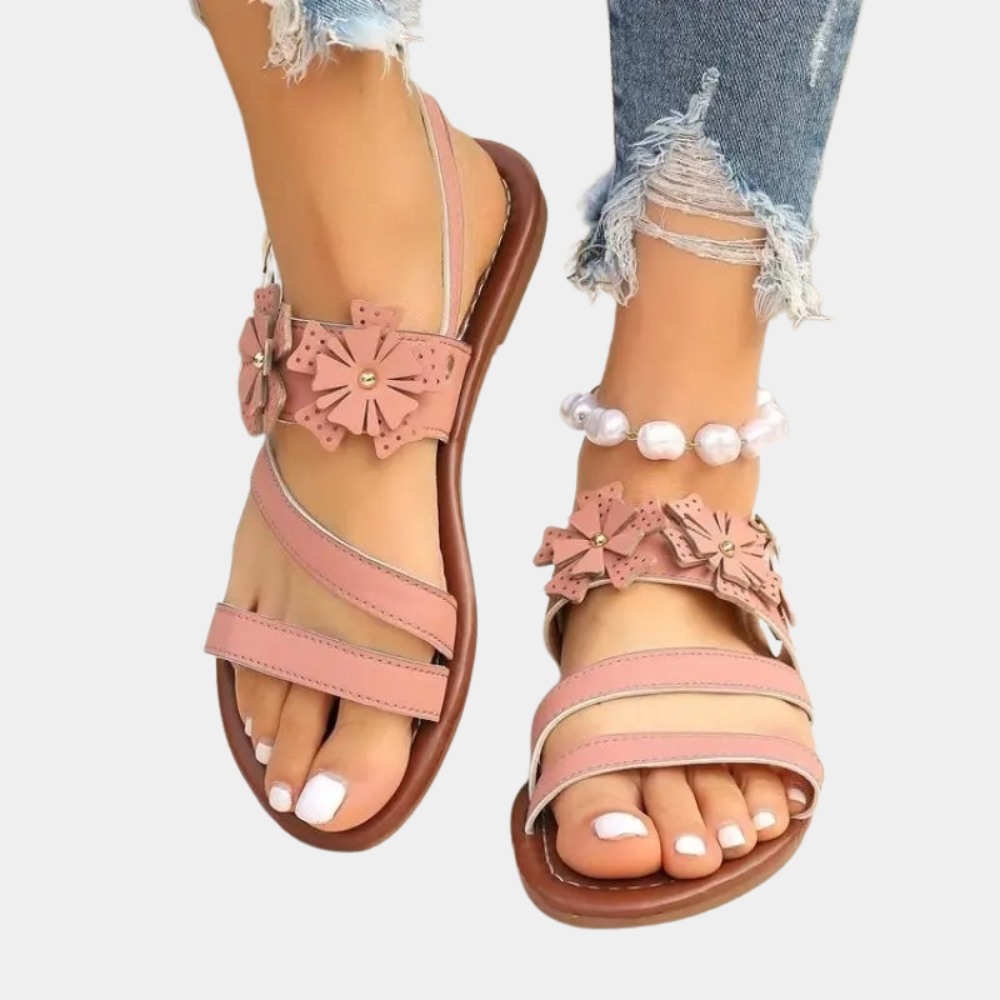 Dames Stijlvolle Platte Sandalen - Enrica