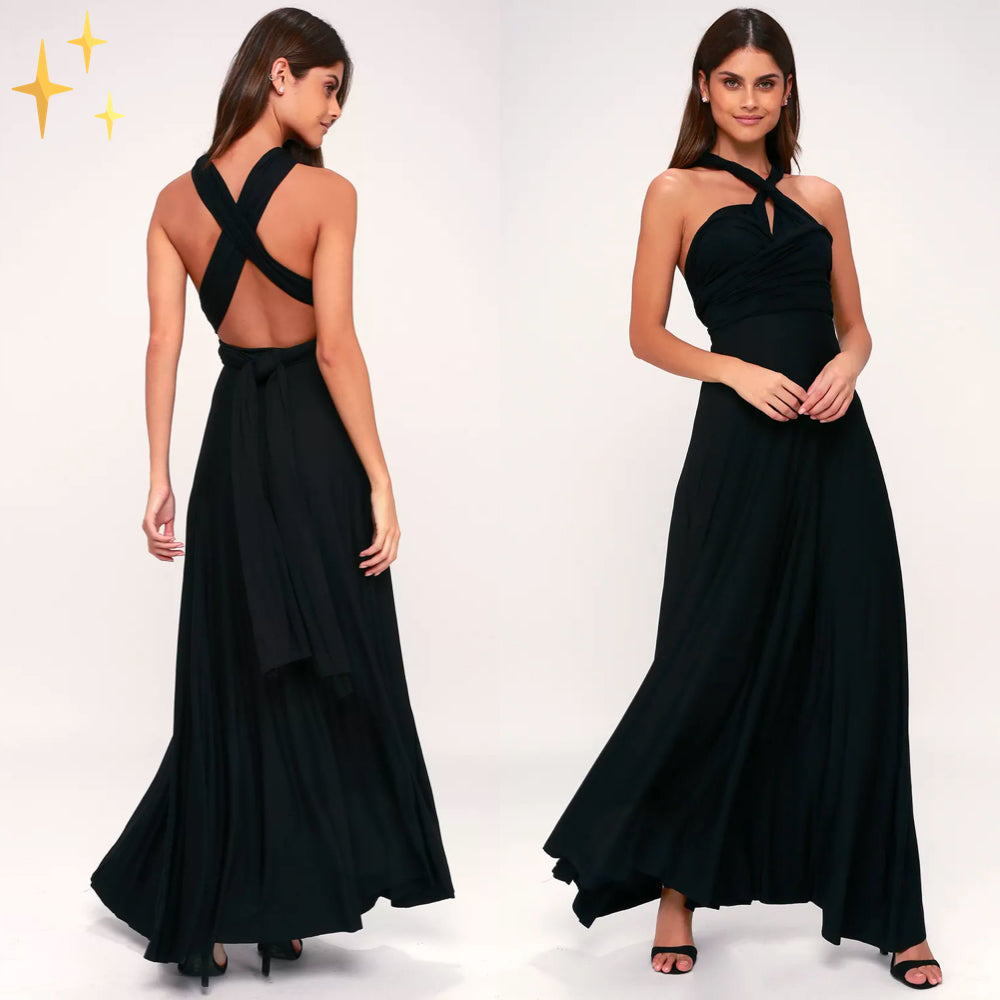 Dames Wrap Around Maxi Jurk voor Bruiloft - Fiete
