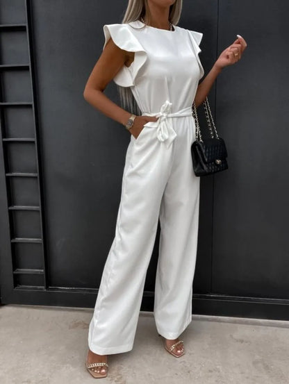 Zomerse Jumpsuit Hoge Taille Elegante Vrouwelijk Model