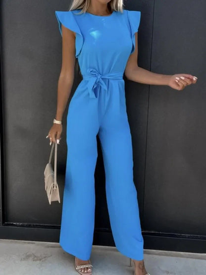 Zomerse Jumpsuit Hoge Taille Elegante Vrouwelijk Model