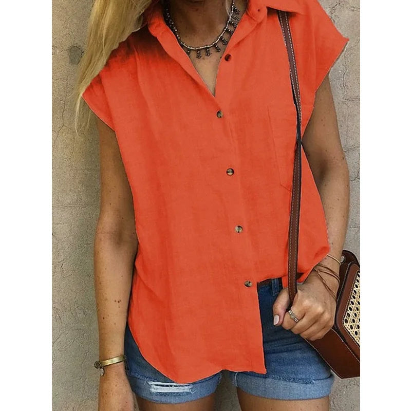 Zomer Shirt Vrouwelijk Elegant Boho Stijl