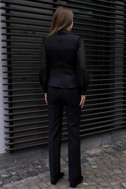 Dames Zwarte Formele Jumpsuit - Marie