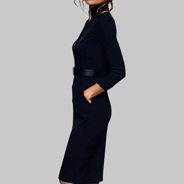 Dames jurk met ceintuur | Taille-accent & Verfijnd Silhouet