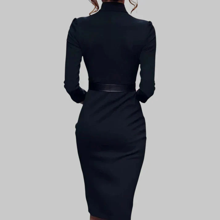 Dames jurk met ceintuur | Taille-accent & Verfijnd Silhouet