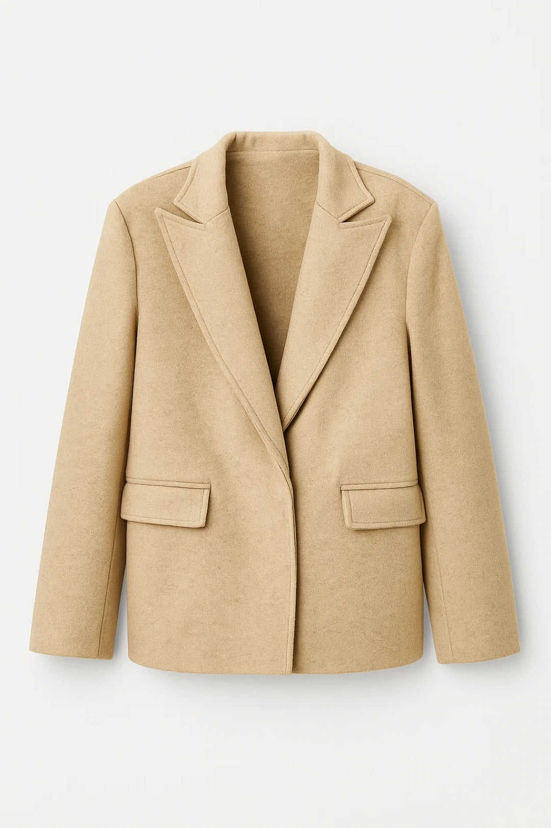 Dames Blazer Oversized Klassiek met Revers en Zakken