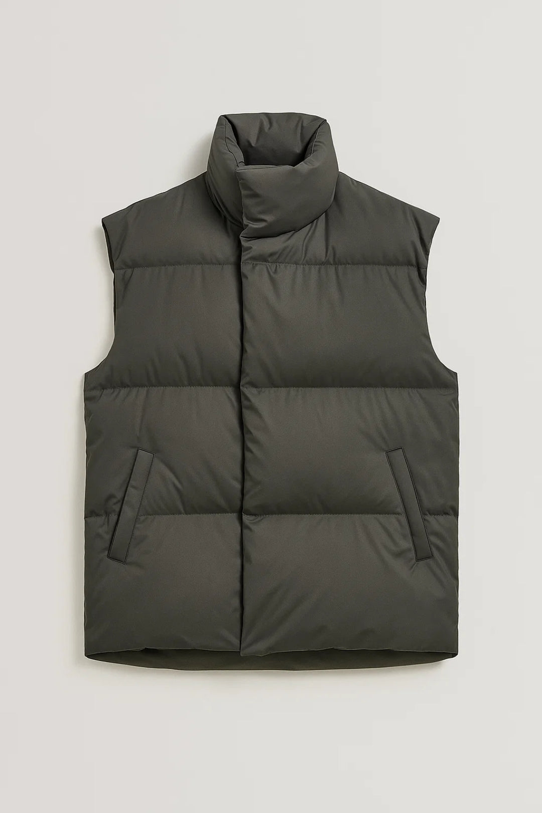 Dames Bodywarmer Oversized Gewatteerd Staande Kraag Casual Warm - StudioMarella