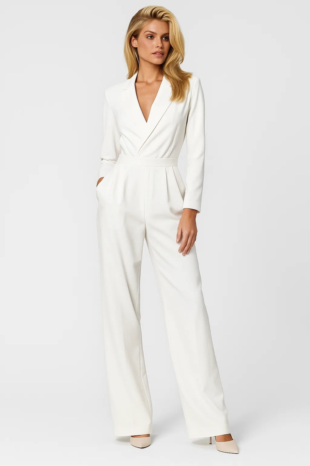 Dames Jumpsuit Winter Elegante V-hals Zwart
