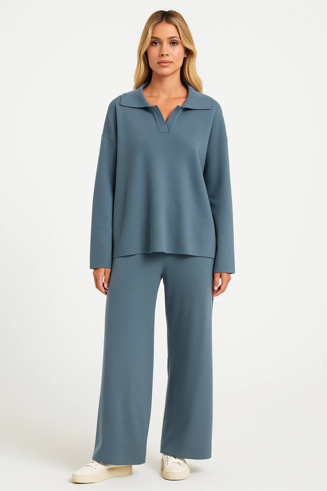 Dames Pantalon Set - Wijd Oversized Trui en Broek Casual - StudioMarella