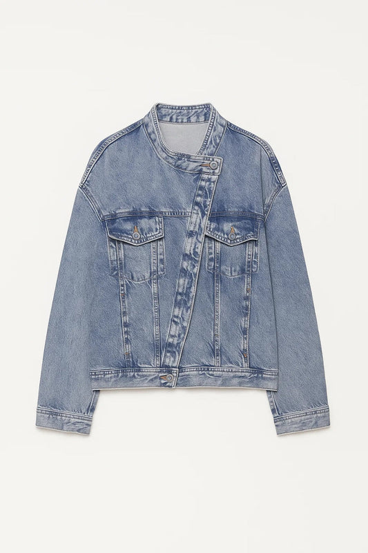 Damesjas Oversized Kort Model met Borstzakken - StudioMarella