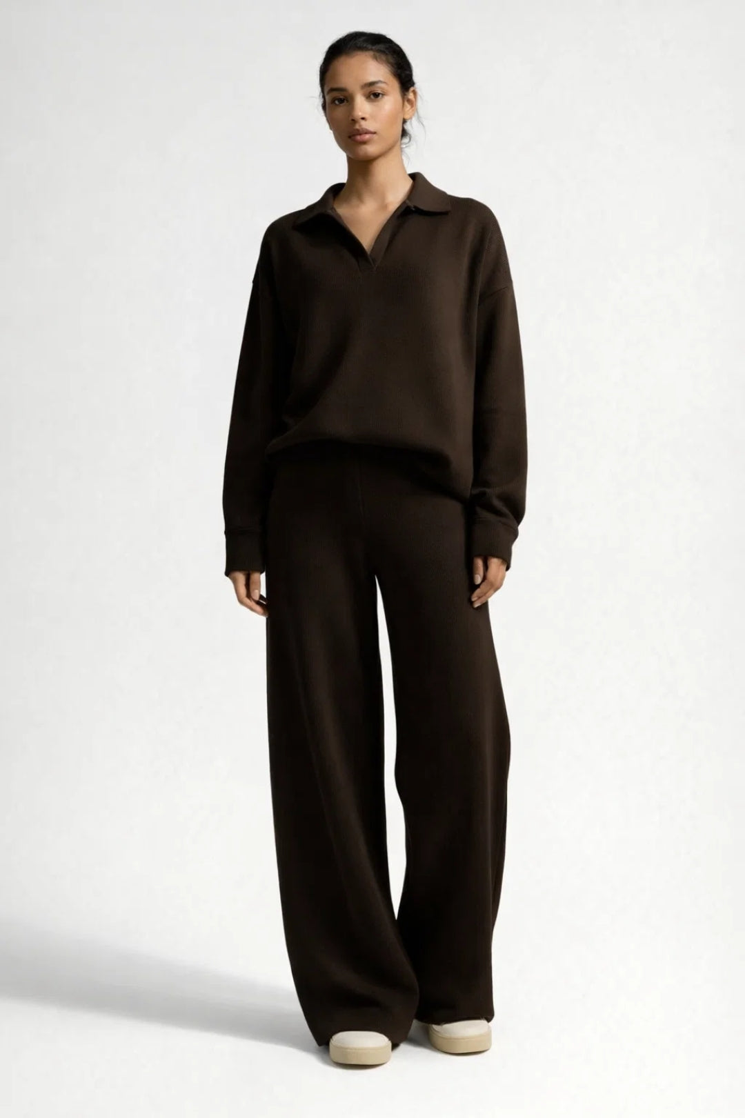 Dames Loungewear Set Comfortabel Zacht Wijd met Pijpen