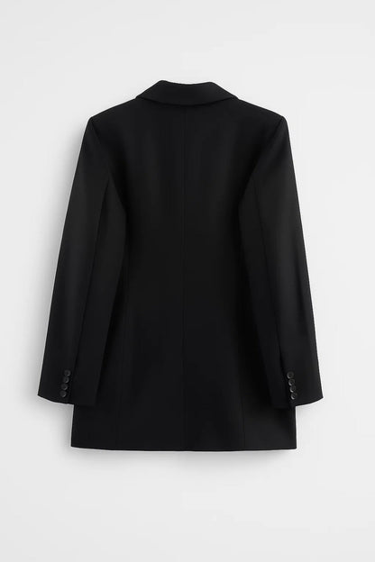 Dames Blazer Dubbelrijig Geheel Getailleerd Trendy Design
