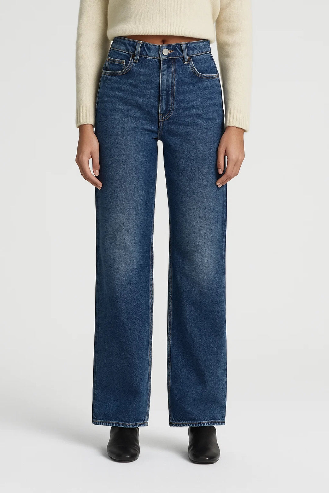 Dames Jeans Wide Leg High Waist 5 Zakken Casual