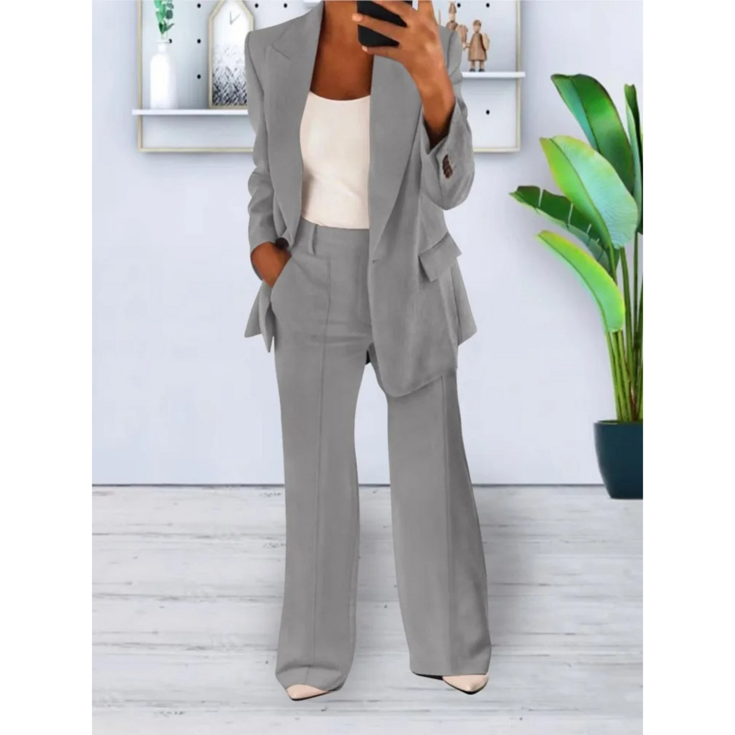 Damespak Blazer en Broek Business Stijl