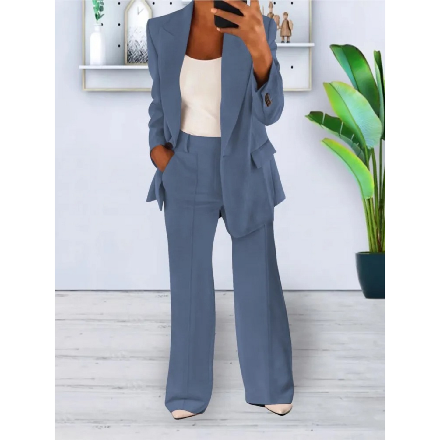 Damespak Blazer en Broek Business Stijl