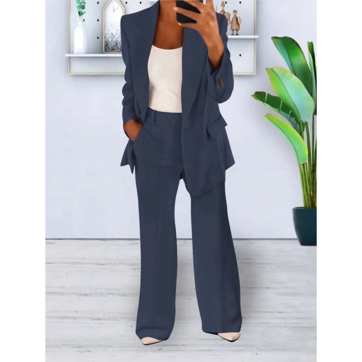 Damespak Blazer en Broek Business Stijl