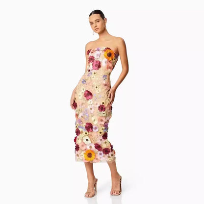 Elegante Jurk Midi Feestjurk voor Vrouw