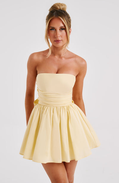 Mini Jurk Bustier Feestelijk Rood