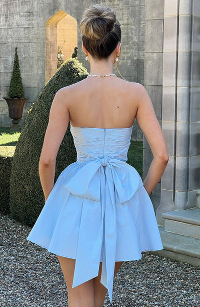 Mini Jurk Bustier Feestelijk Rood