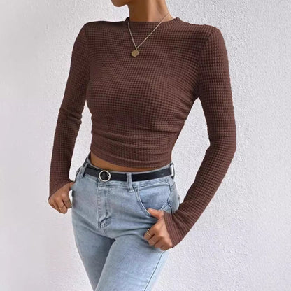 Dames Top Kort Model Lange Mouwen
