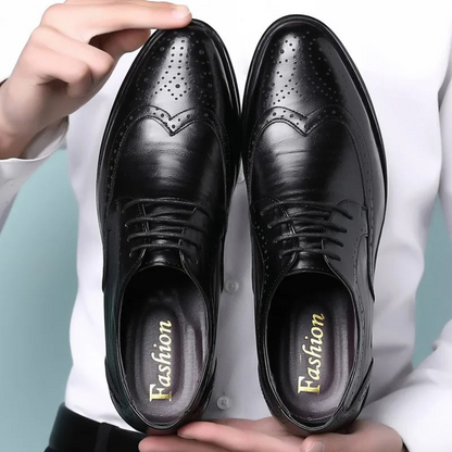 Heren Kostuumschoenen Elegante Leren Schoenen voor Werk en Formele Gelegenheden - StudioMarella