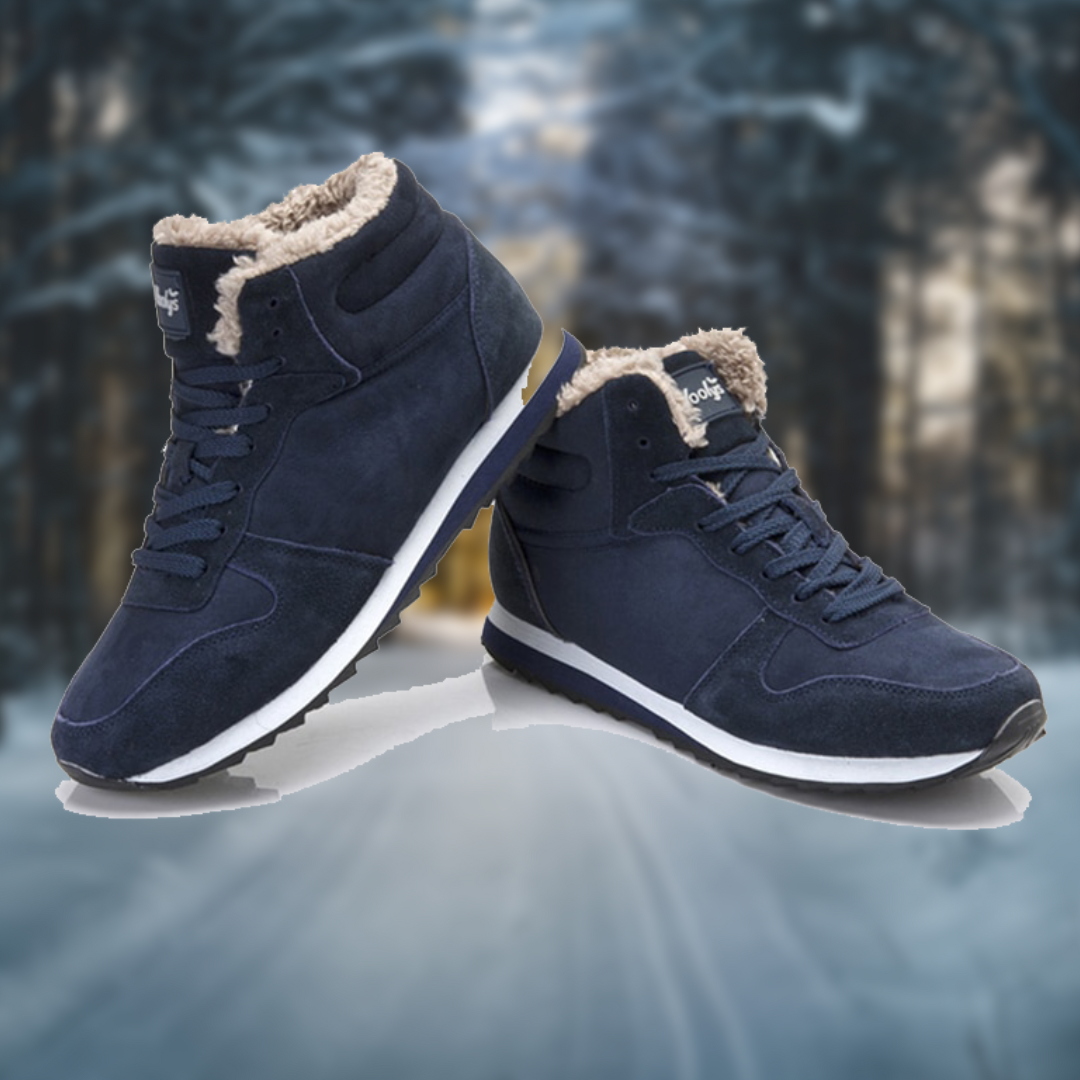 Heren Winterschoenen Hoge Sneakers Warm Bontvoering