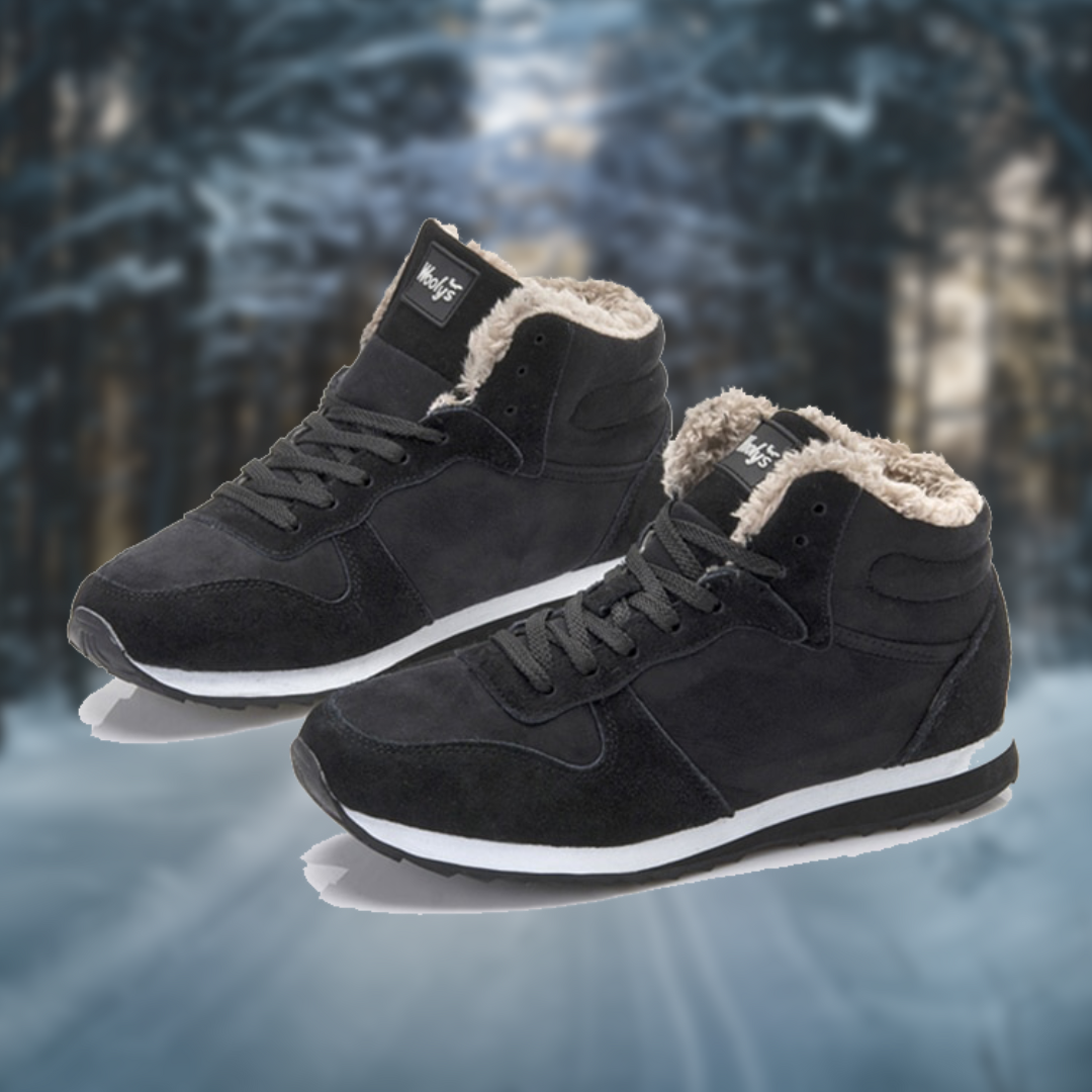 Heren Winterschoenen Hoge Sneakers Warm Bontvoering