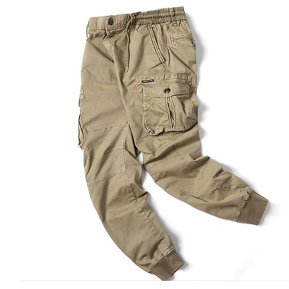 Joggingbroek Heren Comfortabele Cargo Broek Zwart
