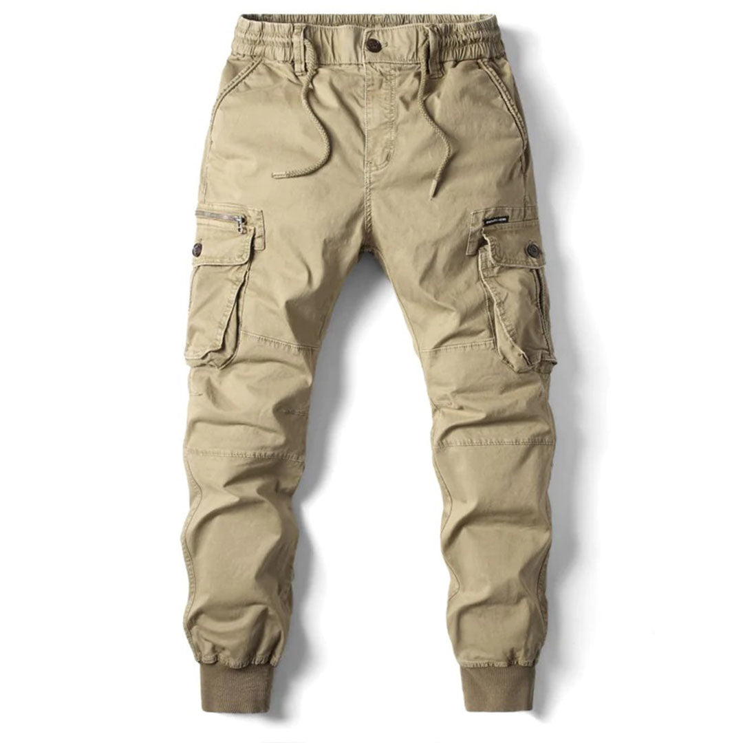 Joggingbroek Heren Comfortabele Cargo Broek Zwart - StudioMarella
