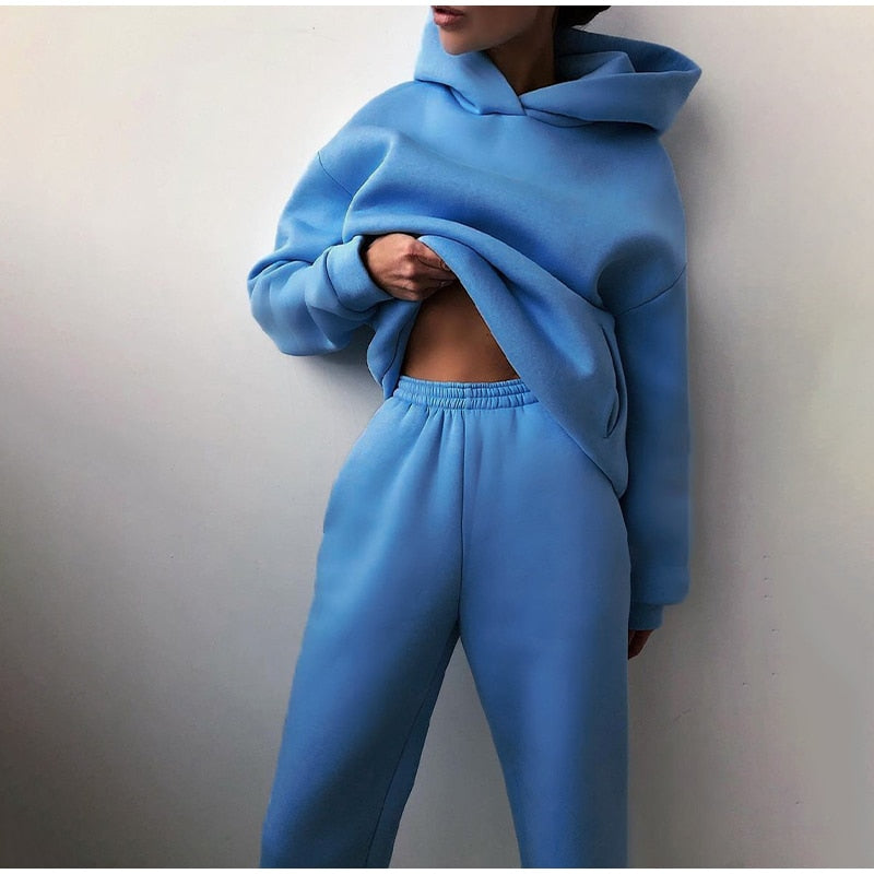 Dames Loungewear Set Zacht Relaxed Fit Sweater en Jogger
