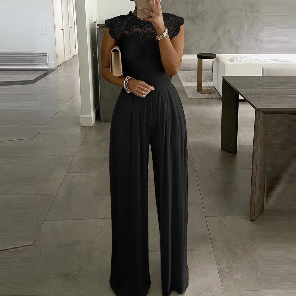 Dames Jumpsuit Avondjurk Elegante Feestkleding Zwarte Avondoutfit