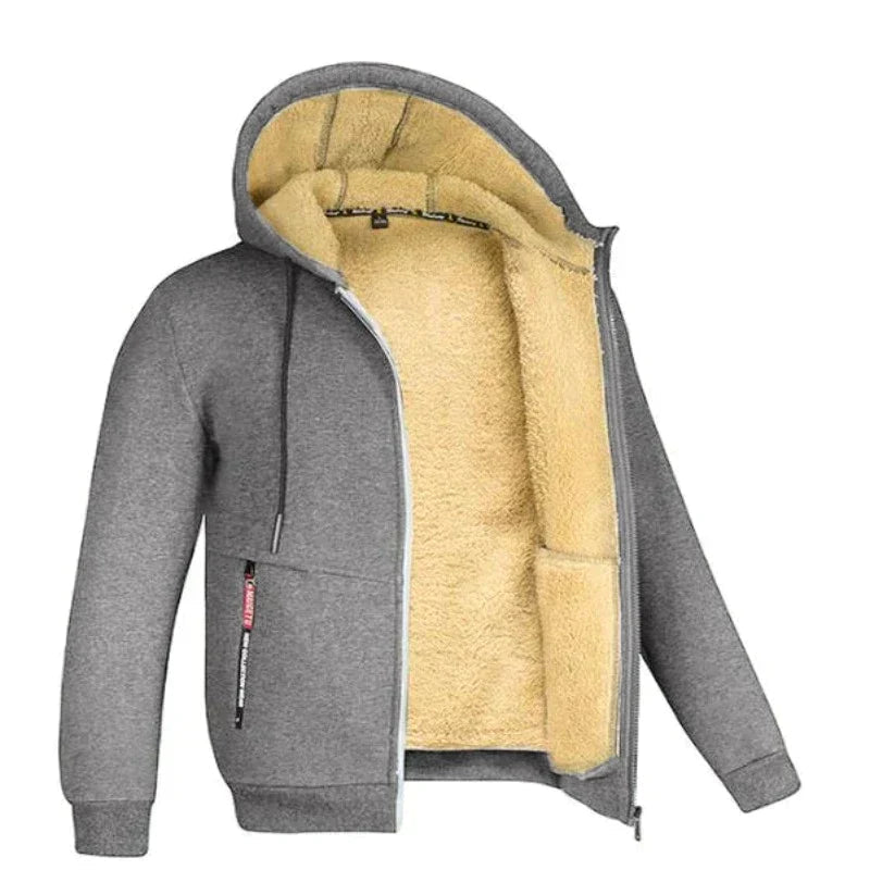 Heren Wintervest Warm Gebreid Met Wolvoering