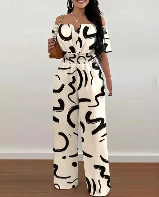 Dames Jumpsuit Elegantie Zwart Gala Avondkleding - StudioMarella