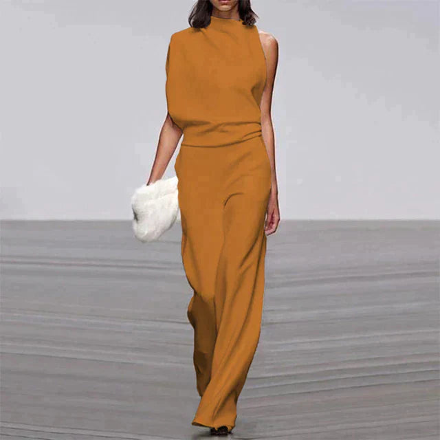 Zwarte Jumpsuit Elegante Avondjurk Gala Stijl