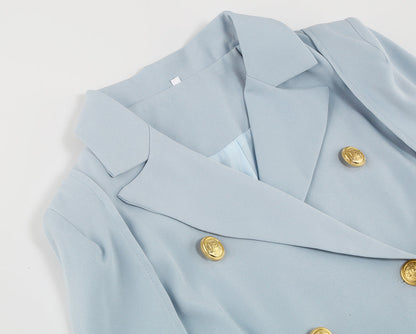 Vrouwen Blazer Jurk Met Cape en Riempje