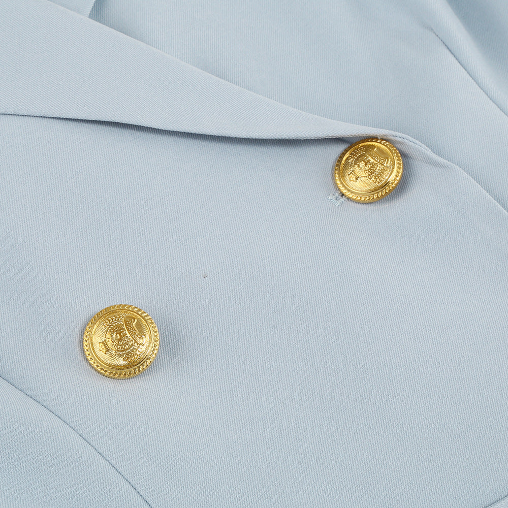Vrouwen Blazer Jurk Met Cape en Riempje