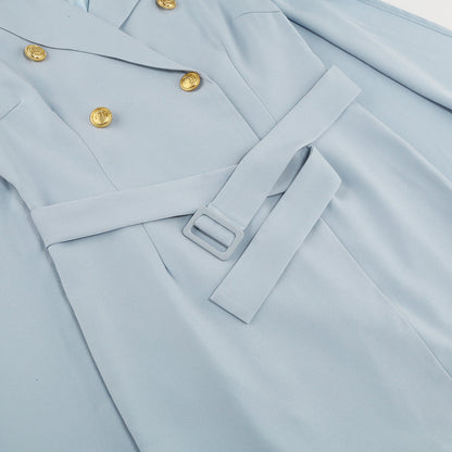 Vrouwen Blazer Jurk Met Cape en Riempje