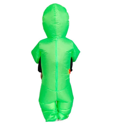 Opblaasbaar Alien Kostuum Halloween Feest Outfit - StudioMarella
