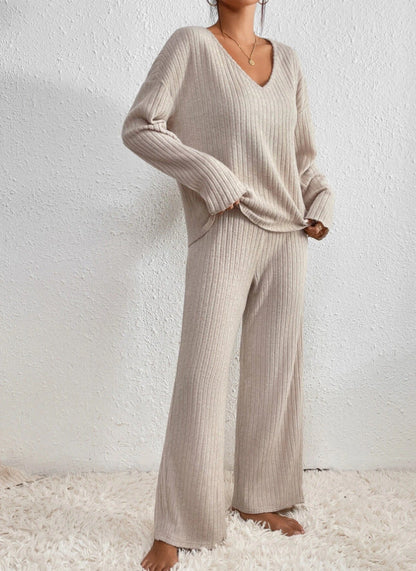 Elin | Comfortabele Tweedelig Loungewear Set Dames - Jogging Ribstof8