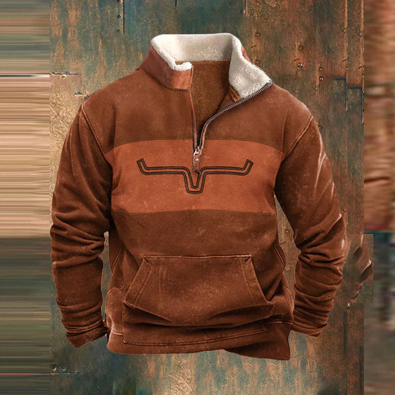 Luca Heren Trui met Rits Warm en Comfortabel
